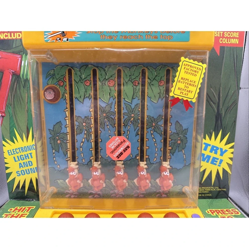 VTG 1991 Tiger Electronics Coconut Climbers Tabletop Arcade‎ Game Untested NEW